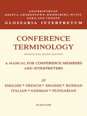 cover image of Conference Terminology